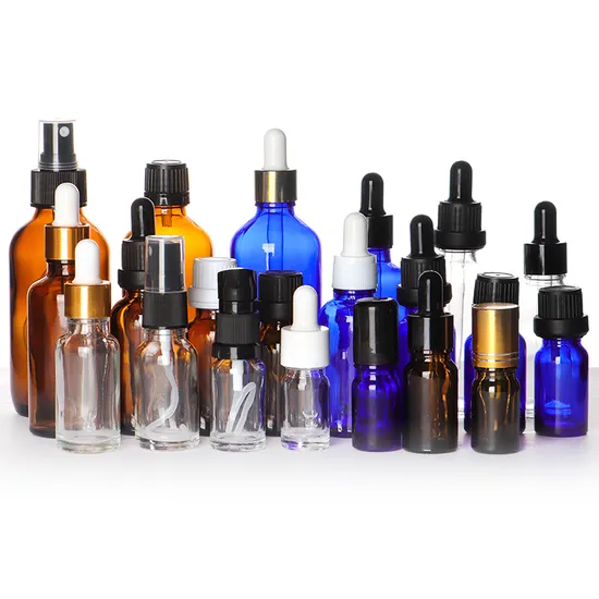 20% off Wholesale Cosmetic Packaging Amber Glass Bottle 30ml with Glass Dropper for Essential Oil