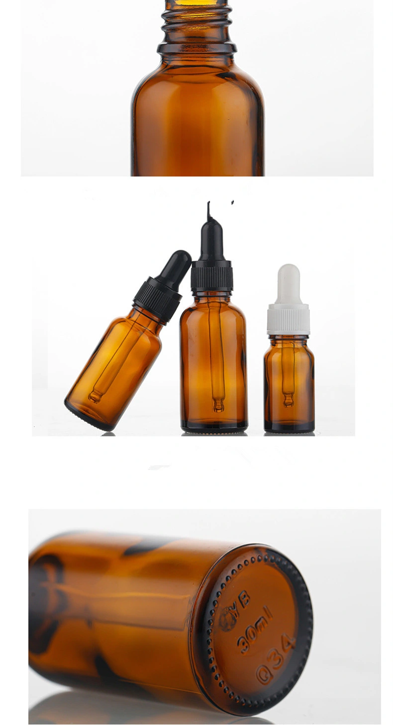 Free Sample Mini Glass Essential Oil Bottle for Cosmetic with Dropper Cap