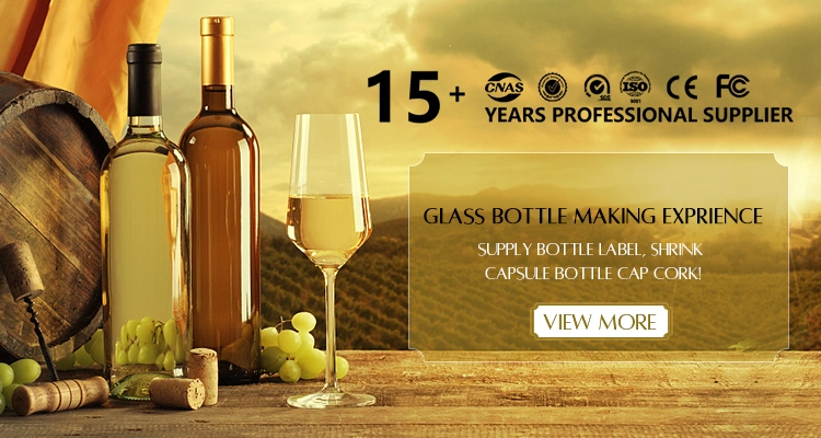 Hot Sale Various Sizes Different Colors 187ml 750ml Burgundy Wine Glass Bottle
