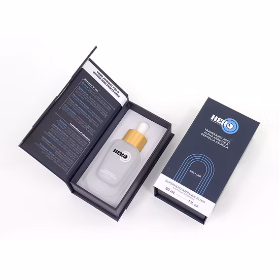 100ml Square Hair Essential Oil Glass Bottle with Oil Pump