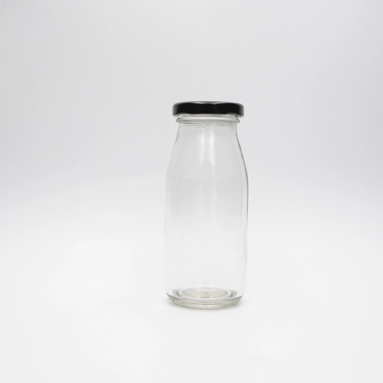 Empty Cold Pressing Fruit Juice Milk 250 Ml Beverage Glass Bottle