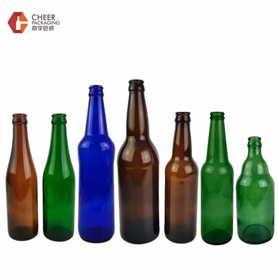Colour Drink Bottle Glass Beer Bottles with Screen Printing