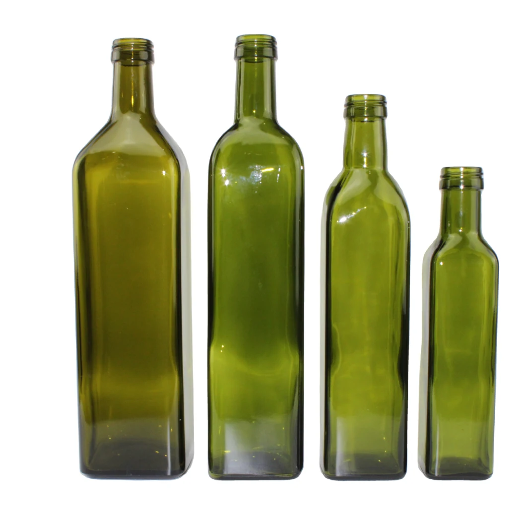 Hot Sale 500ml 17oz Black White Cruet Olive Oil Container Oil and Vinegar Dispenser Glass Bottle