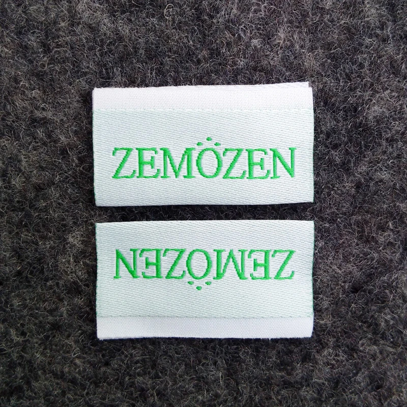 Custom High-Density Damask Clothing Woven Labels for Shirt, Jeans, Suit