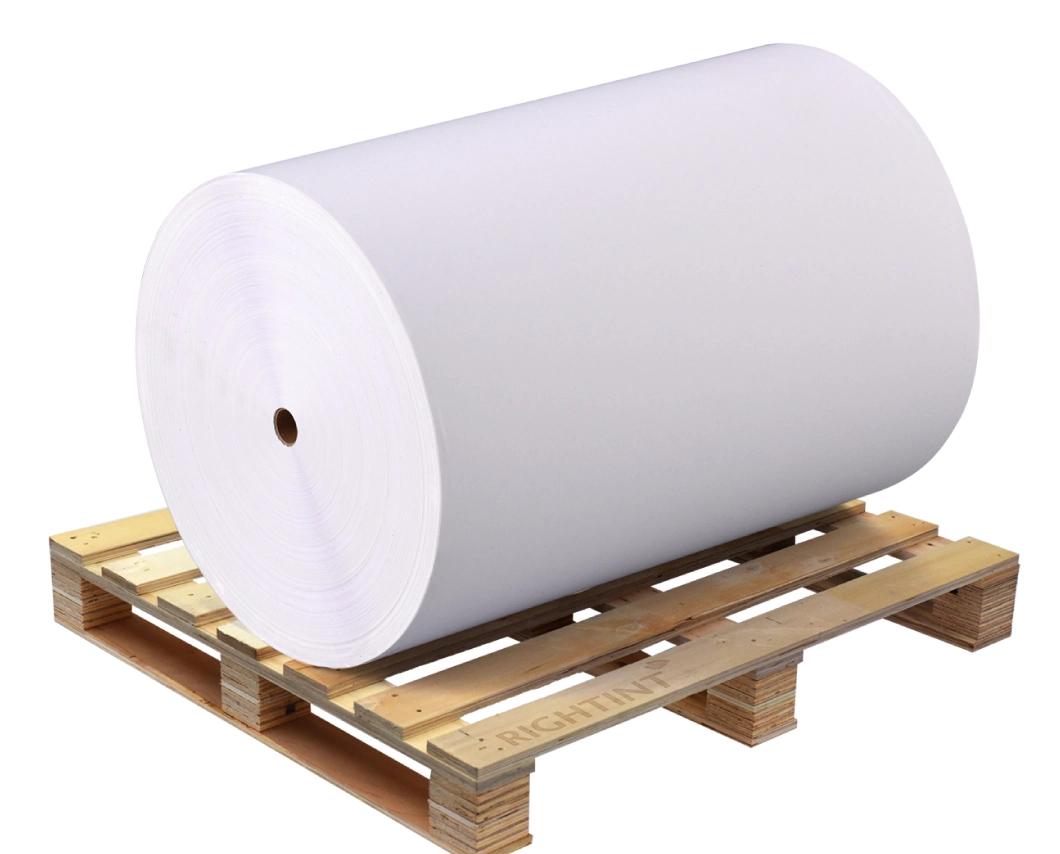 Directly Print Barcode Thermal Label Bar Coded Sticker Self Adhesive Thermal Paper Jumbo Rolls with Hot Melt Glue
