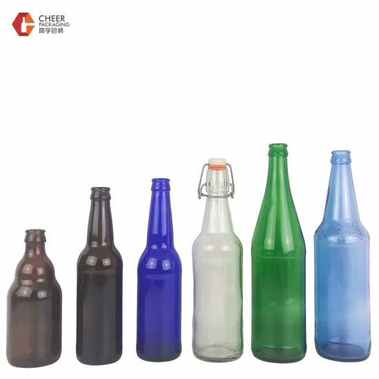 Colour Drink Bottle Glass Beer Bottles with Screen Printing