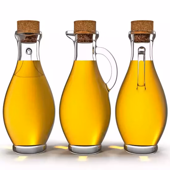 300ml Glass Cruet Olive Oil/Vinegar Dispenser Bottle with Cork