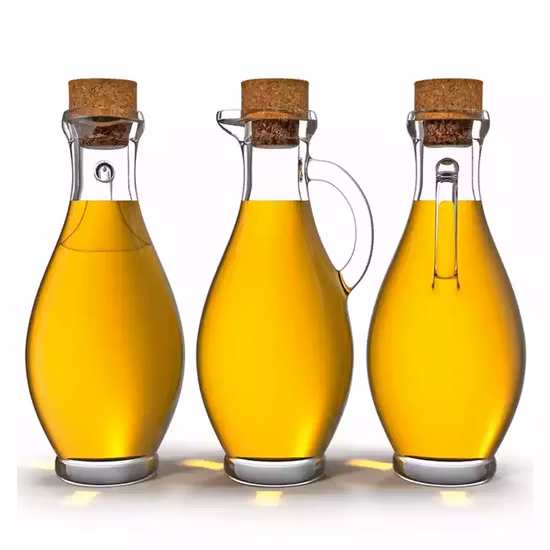 300ml Glass Cruet Olive Oil/Vinegar Dispenser Bottle with Cork