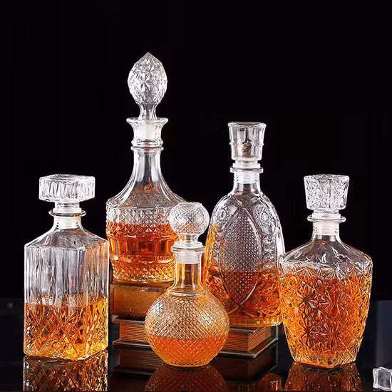 Transparent Bottle/ Vodka Bottle/ Wine Bottle/Crystal Glass Bottle/Tequila Bottle