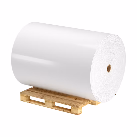 Top Coated Self Adhesive Paper Semi Glossy Sticker Direct Thermal Label Adhesive Sticker Label Material Jumbo Roll