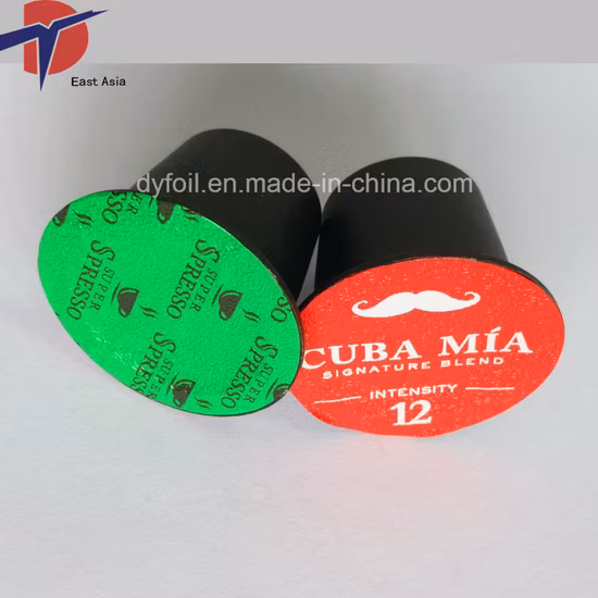 Aluminium Plastic Coffee Capsule Caps