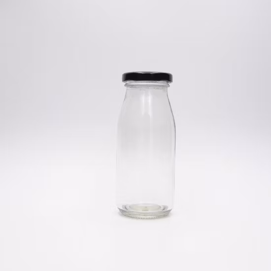Empty Cold Pressing Fruit Juice Milk 250 Ml Beverage Glass Bottle